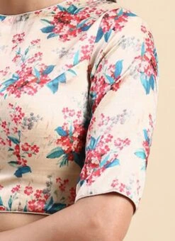 Beige Cotton Silk Digital Printed Blouse Festive Wear 16 Beige Cotton Silk Digital Printed Blouse Festive Wear -Sari Grace Shop Beige Cotton Silk Digital Printed Blouse BLBS02303835 rrc3