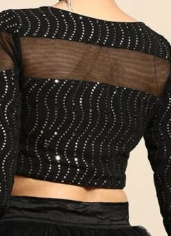 Black Embroidered Blouse Festive Wear 15 Black Embroidered Blouse Festive Wear -Sari Grace Shop Black Embroidered Blouse BLBS02305178 rrc2