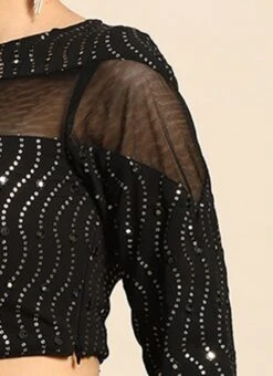 Black Embroidered Blouse Festive Wear 16 Black Embroidered Blouse Festive Wear -Sari Grace Shop Black Embroidered Blouse BLBS02305178 rrc3