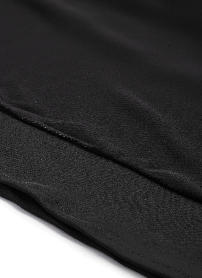 Black Georgette Embroidered Layered Dress Party Wear 7 Black Georgette Embroidered Layered Dress Party Wear - Image 5