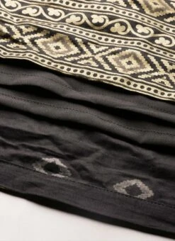 Black Rayon Ankle Length Dress After Six Wear 17 Black Rayon Ankle Length Dress After Six Wear -Sari Grace Shop Black Rayon Ankle Length Dress DRBS02108639 rrc4