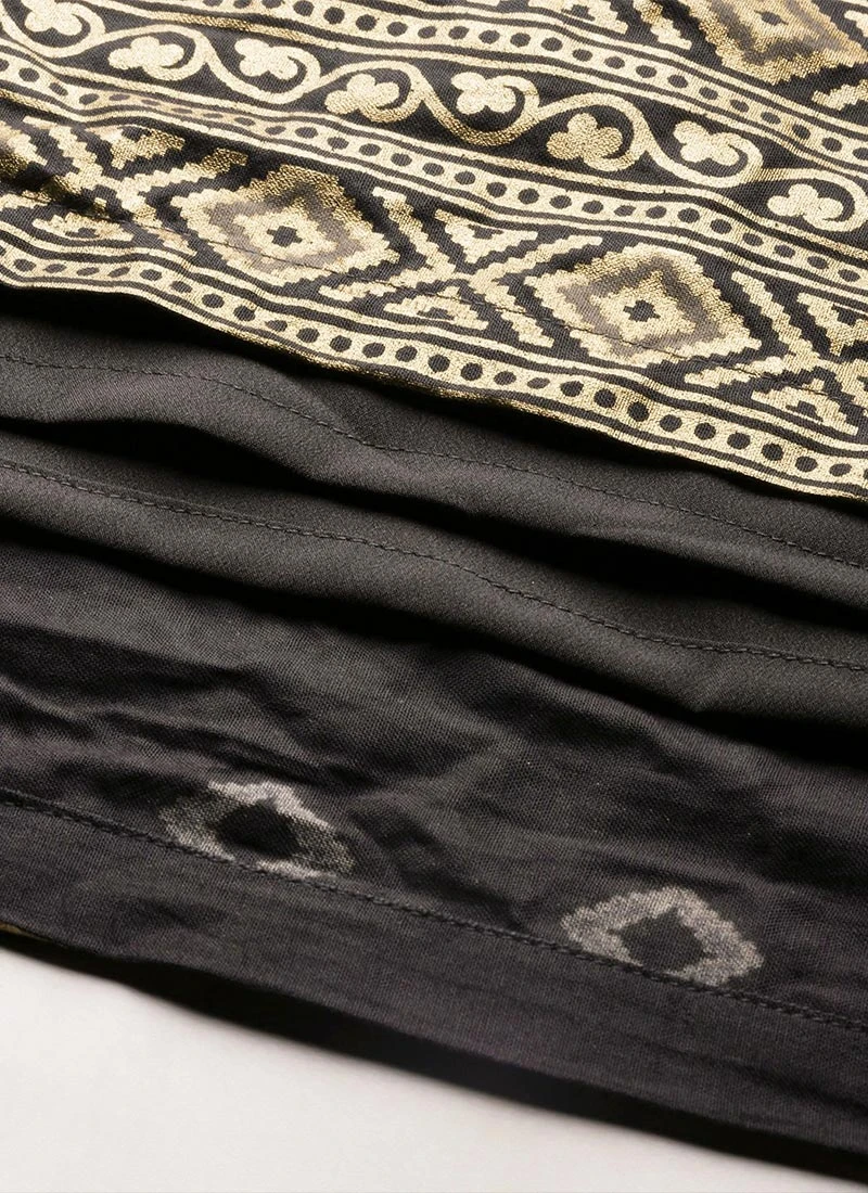 Black Rayon Ankle Length Dress After Six Wear 10 Black Rayon Ankle Length Dress After Six Wear - Image 8