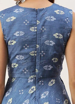 Blue Art Silk Digital Printed Dress After Six Wear 15 Blue Art Silk Digital Printed Dress After Six Wear -Sari Grace Shop Blue Art Silk Digital Printed Dress DRBS02210956 rrc2