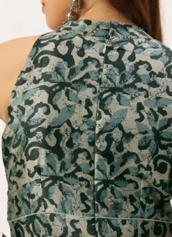 Blue Art Silk Digital Printed Halter Neck Dress Festive Wear 15 Blue Art Silk Digital Printed Halter Neck Dress Festive Wear -Sari Grace Shop Blue Art Silk Digital Printed Halter Neck Dress DRBS02210995 rrc2