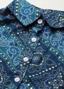 Blue Chanderi Art Silk Handkerchief Style Dress After Six Wear Festive Wear 16 Blue Chanderi Art Silk Handkerchief Style Dress After Six Wear Festive Wear -Sari Grace Shop Blue Chanderi Art Silk Handkerchief Style Dress DRBS02203499 rrc3