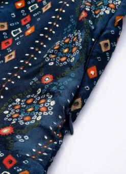 Blue Digital Printed Maxi Dress Party Wear -Sari Grace Shop Blue Digital Printed Maxi Dress DRBS02110966 rrc2