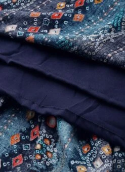 Blue Digital Printed Maxi Dress Party Wear -Sari Grace Shop Blue Digital Printed Maxi Dress DRBS02110966 rrc3