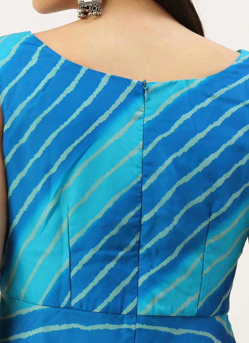 Blue Digital Printed Maxi Dress After Six Wear 9 Blue Digital Printed Maxi Dress After Six Wear - Image 7