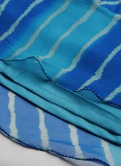 Blue Digital Printed Organza Dress Party Wear After Six Wear 17 Blue Digital Printed Organza Dress Party Wear After Six Wear -Sari Grace Shop Blue Digital Printed Organza Dress DRBS02205866 rrc4 1