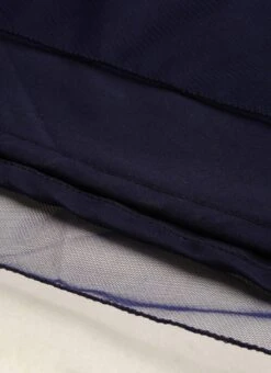 Blue Velvet Embroidered Dress With Cape Party Wear 15 Blue Velvet Embroidered Dress With Cape Party Wear -Sari Grace Shop Blue Velvet Embroidered Dress With Cape DRBS02211229 rrc3 1