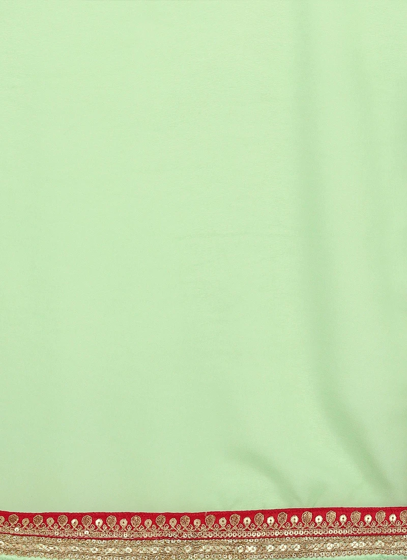 Red Boat Neck Blouse N Saree Festive Wear 9 Red Boat Neck Blouse N Saree Festive Wear - Image 7