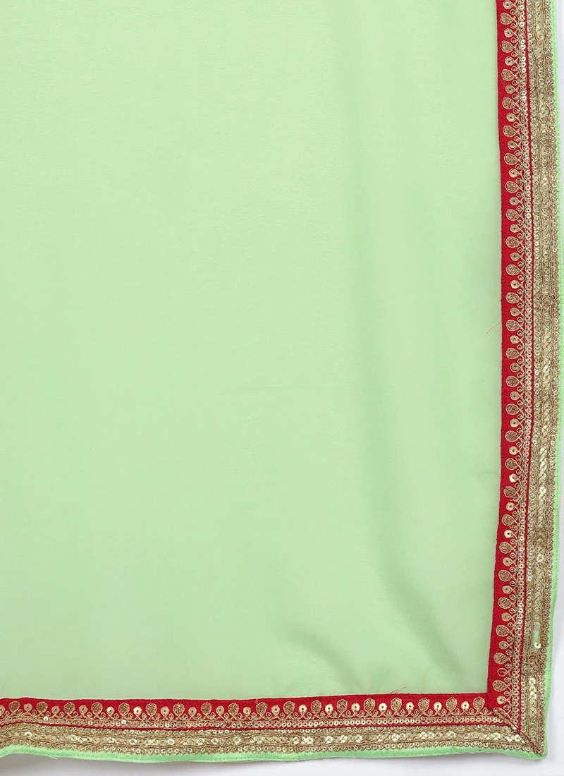 Red Boat Neck Blouse N Saree Festive Wear 10 Red Boat Neck Blouse N Saree Festive Wear - Image 8