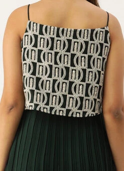 Dark Green Embroidered Georgette Dress After Six Wear 15 Dark Green Embroidered Georgette Dress After Six Wear -Sari Grace Shop Dark Green Embroidered Georgette Dress DRBS02210919 rrc2