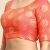 Dull Pink Art Silk Blouse Festive Wear 1 Dull Pink Art Silk Blouse Festive Wear -Sari Grace Shop Dull Pink Art Silk Blouse BLBS02303799 l