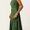 Green Bandhani Printed Rayon Strap Neck Dress Festive Wear 1 Green Bandhani Printed Rayon Strap Neck Dress Festive Wear -Sari Grace Shop Green Bandhani Printed Rayon Strap Neck Dress DRBS02303756 l
