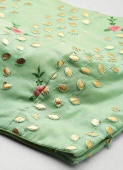 Green Chanderi Embroidered Blouse Festive Wear -Sari Grace Shop Green Chanderi Embroidered Blouse BLBS02305275 rrc1