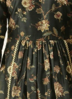 Green Chanderi Printed Floral Maxi Dress Festive Wear 15 Green Chanderi Printed Floral Maxi Dress Festive Wear -Sari Grace Shop Green Chanderi Printed Floral Maxi Dress DRBS02111084 rrc2