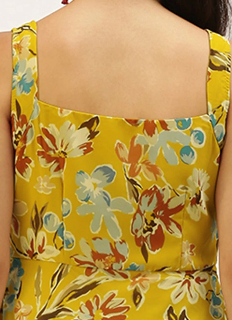 Green Digital Print Georgette Gown After Six Wear 8 Green Digital Print Georgette Gown After Six Wear - Image 6