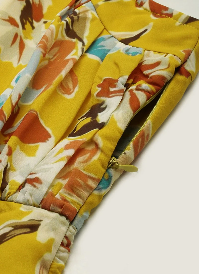 Green Digital Print Georgette Gown After Six Wear 9 Green Digital Print Georgette Gown After Six Wear - Image 7