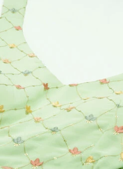 Green Embroidered Georgette Maxi Dress Festive Wear 14 Green Embroidered Georgette Maxi Dress Festive Wear -Sari Grace Shop Green Embroidered Georgette Maxi Dress DRBS02207318 rrc1