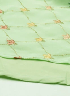 Green Embroidered Georgette Maxi Dress Festive Wear 17 Green Embroidered Georgette Maxi Dress Festive Wear -Sari Grace Shop Green Embroidered Georgette Maxi Dress DRBS02207318 rrc4