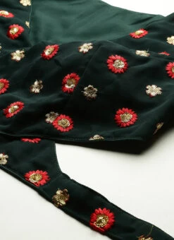 Green Embroidered Georgette Overlapped Blouse Party Wear 14 Green Embroidered Georgette Overlapped Blouse Party Wear -Sari Grace Shop Green Embroidered Georgette Overlapped Blouse BLBS02305196 rrc1