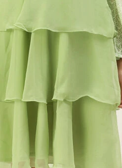 Green Georgette Embroidered Layered Dress Party Wear 16 Green Georgette Embroidered Layered Dress Party Wear -Sari Grace Shop Green Georgette Embroidered Layered Dress DRBS02207311 rrc3