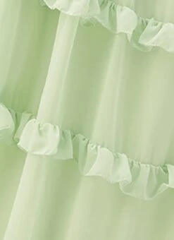 Green Georgette Embroidered Ruffle Maxi Dress Festive Wear -Sari Grace Shop Green Georgette Embroidered Ruffle Maxi Dress DRBS02305167 rrc3