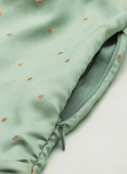 Green Jacquard Fit N Flare Dress Festive Wear 16 Green Jacquard Fit N Flare Dress Festive Wear -Sari Grace Shop Green Jacquard Fit N Flare Dress DRBS02109730 rrc3