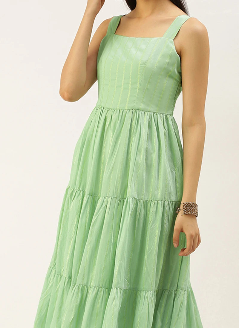 Green Jacquard Nylon Dress After Six Wear 3 Green Jacquard Nylon Dress After Six Wear