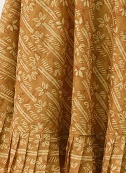 Green Printed Art Silk Cotton Maxi Dress After Six Wear -Sari Grace Shop Green Printed Art Silk Cotton Maxi Dress DRBS02209822 rrc4 1