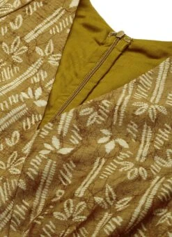 Green Printed Art Silk Mini Dress After Six Wear -Sari Grace Shop Green Printed Art Silk Mini Dress DRBS02208438 rrc1