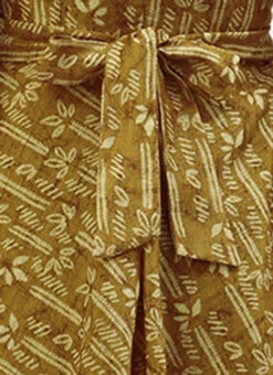 Green Printed Art Silk Mini Dress After Six Wear -Sari Grace Shop Green Printed Art Silk Mini Dress DRBS02208438 rrc4