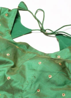 Green Taffeta Blouse Festive Wear -Sari Grace Shop Green Taffeta Blouse BLBS02303768 rrc1