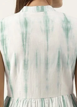 Green Tie N Dye Gathered Flare Dress After Six Wear 15 Green Tie N Dye Gathered Flare Dress After Six Wear -Sari Grace Shop Green Tie N Dye Gathered Flare Dress DRBS02202350 rrc2