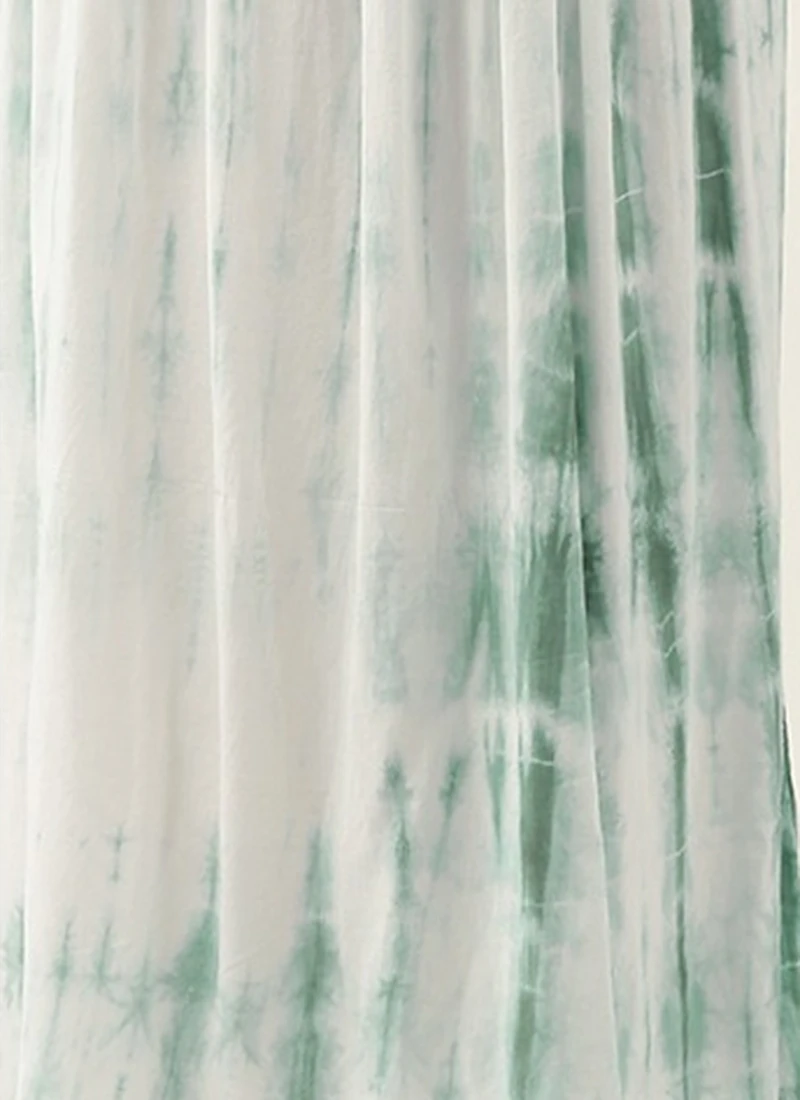 Green Tie N Dye Gathered Flare Dress After Six Wear 9 Green Tie N Dye Gathered Flare Dress After Six Wear - Image 7