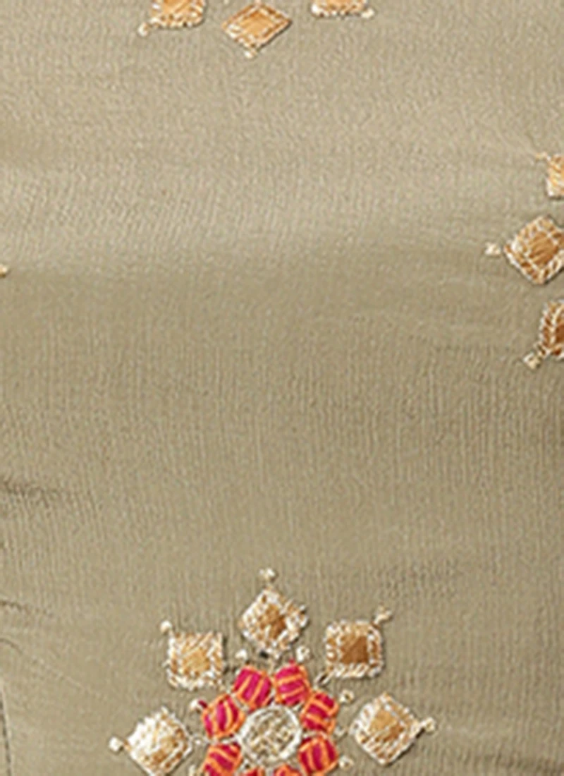 Grey Embroidered Blouse Festive Wear 10 Grey Embroidered Blouse Festive Wear - Image 8