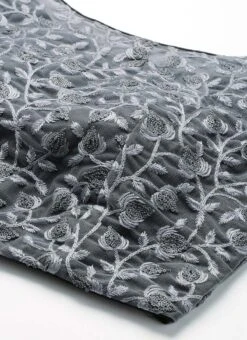 Grey Embroidered Net Blouse Party Wear Festive Wear -Sari Grace Shop Grey Embroidered Net Blouse BLBS02210833 rrc1 1