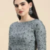 Grey Embroidered Net Blouse With Keyhole Festive Wear Wedding Wear 1 Grey Embroidered Net Blouse With Keyhole Festive Wear Wedding Wear -Sari Grace Shop Grey Embroidered Net Blouse With Keyhole BLBS02210828 l