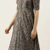 Grey Modal Silk Printed A Line Dress After Six Wear -Sari Grace Shop Grey Modal Silk Printed A Line Dress DRBS02105419 l