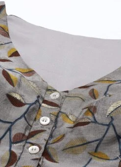 Grey Modal Silk Printed A Line Dress After Six Wear 14 Grey Modal Silk Printed A Line Dress After Six Wear -Sari Grace Shop Grey Modal Silk Printed A Line Dress DRBS02105419 rrc1