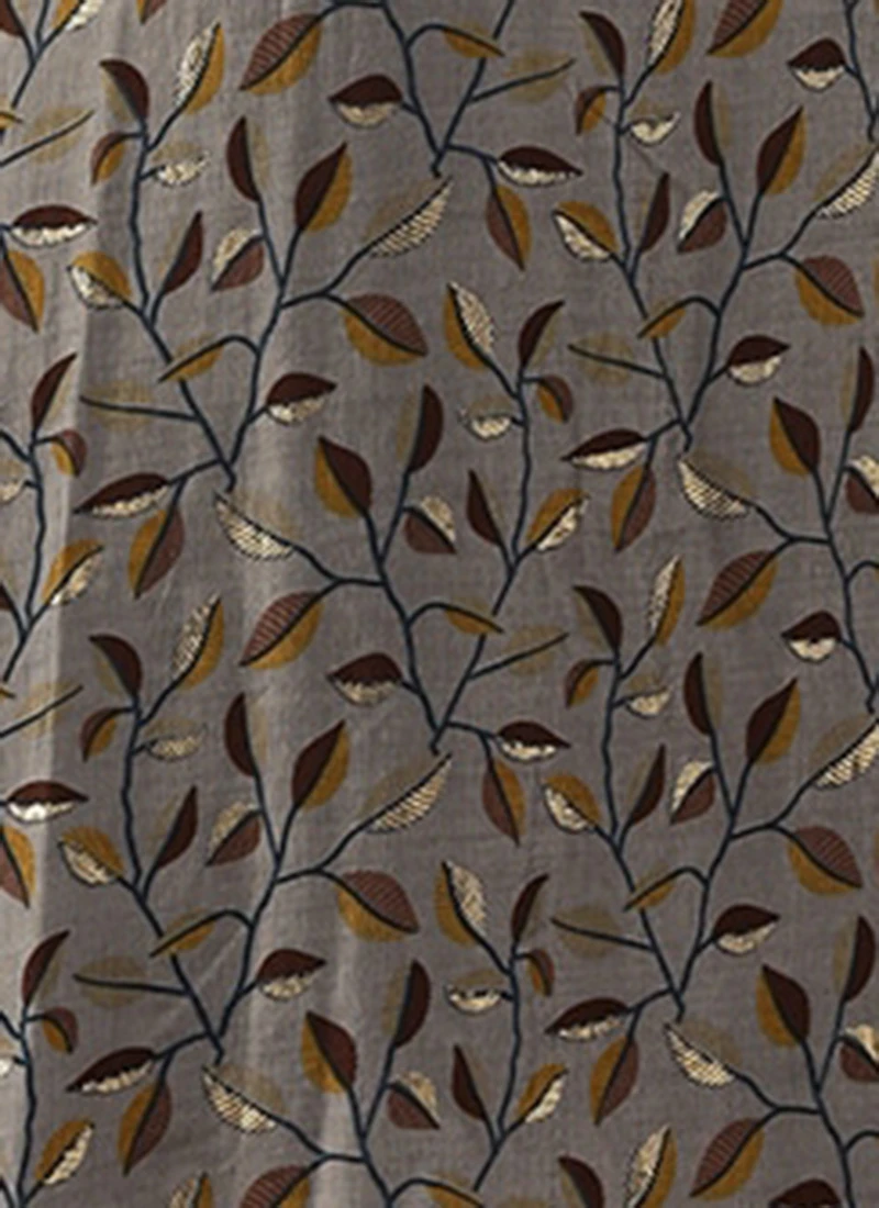 Grey Modal Silk Printed A Line Dress After Six Wear 9 Grey Modal Silk Printed A Line Dress After Six Wear - Image 7