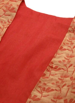 Grey Rayon Boat Neck Dress With Red Chanderi Jacket After Six Wear 14 Grey Rayon Boat Neck Dress With Red Chanderi Jacket After Six Wear -Sari Grace Shop Grey Rayon Boat Neck Dress With Red Chanderi Jacket DRBS02106504 rrc1