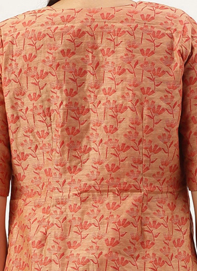 Grey Rayon Boat Neck Dress With Red Chanderi Jacket After Six Wear 9 Grey Rayon Boat Neck Dress With Red Chanderi Jacket After Six Wear - Image 7