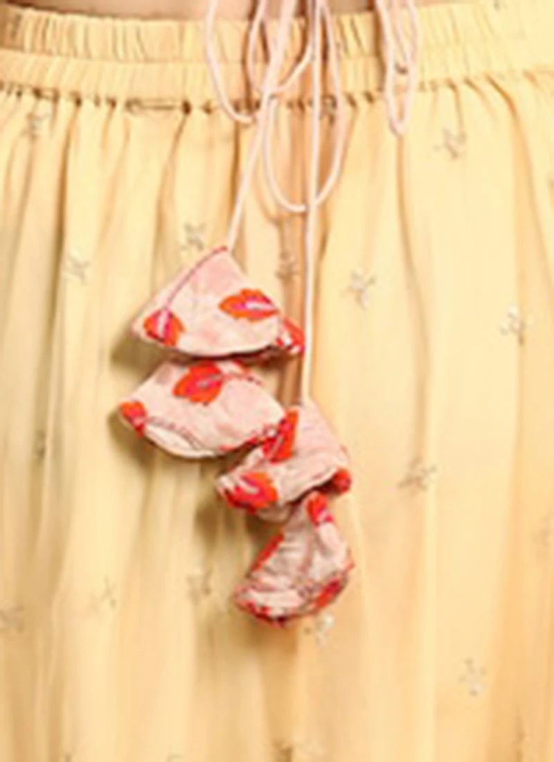 Light Peach Embroidered Chiffon Blouse Festive Wear 10 Light Peach Embroidered Chiffon Blouse Festive Wear - Image 8