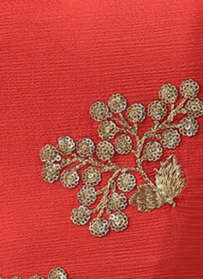 Maroon Chinnon Embroidered Blouse Festive Wear 10 Maroon Chinnon Embroidered Blouse Festive Wear - Image 8