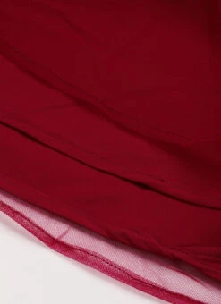 Maroon N Red Embroidered Dress Party Wear -Sari Grace Shop Maroon N Red Embroidered Dress DRBS02206264 rrc3