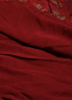 Maroon Printed One Shoulder Dress After Six Wear -Sari Grace Shop Maroon Printed One Shoulder Dress DRBS02205963 rrc3 1