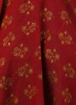 Maroon Printed One Shoulder Dress After Six Wear -Sari Grace Shop Maroon Printed One Shoulder Dress DRBS02205963 rrc4 1