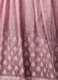 Mauve Art Silk Digital Printed Dress Party Wear -Sari Grace Shop Mauve Art Silk Digital Printed Dress DRBS02304077 rrc4